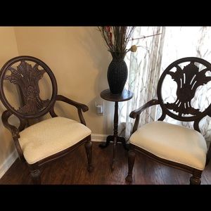 Arm chairs $30 ea. Dining $25.